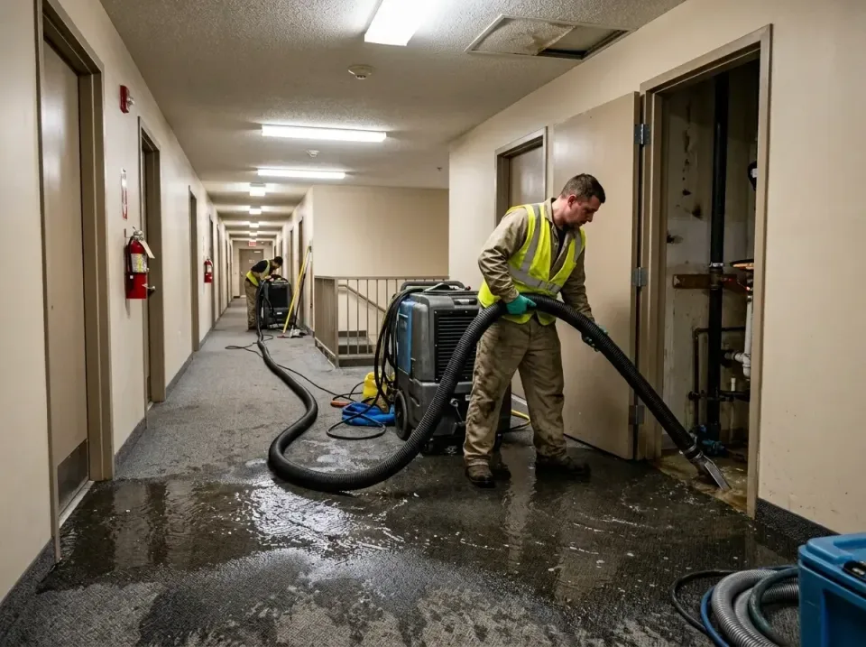 multi-unit-apartment-hallway-f-005 — frequently asked questions, Emergency Burst Pipe Water Extraction & Removal in Cosmopol…
